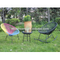 Outdoor colorful round rattan rocking egg shaped chair baby rocking chair